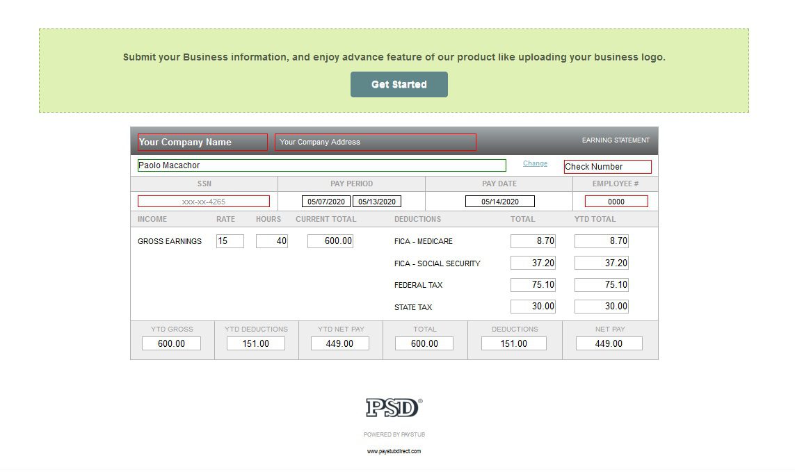 Free Pay Stub Maker Template Of Make Free Paystubs