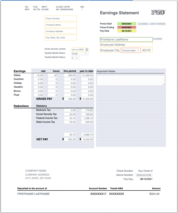 PayStub Generator | Make Your Pay Stubs | Preview FREE Now!!!