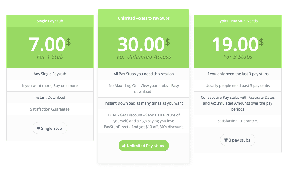 Choose an option for Paytubs.