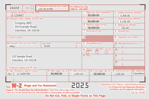 2025 W2 form